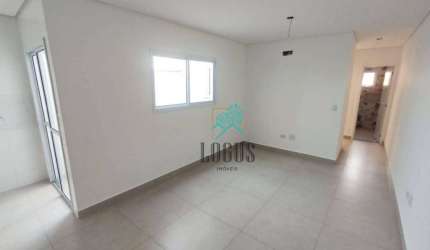 Apartamento de 50m² ótima disposição, 2 dormitórios sendo 1 com varanda, à venda por R$ 398.000 - Vila Pires, Santo André/SP