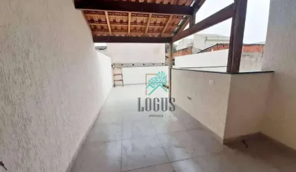 Cobertura ótima disposição com 84m² (42m²+42m²), composto por 2 dormitórios, à venda por R$ 375.000 - Vila Linda, Santo André/SP