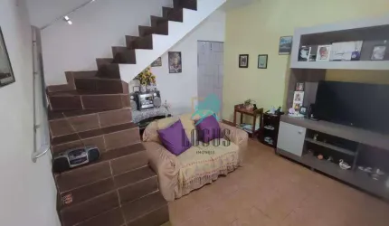 Sobrado com ótima disposição com 170m² de área construída, composto por 4 dormitórios sendo 1 suíte, à venda por R$ 450.000 - Dos Casas, SBC/SP