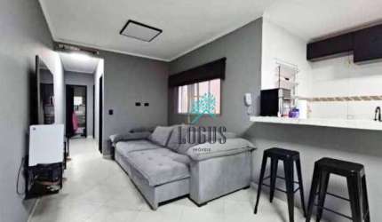 Apartamento ótima disposição, 52m², com 2 quartos, á venda por R$ 290.000 - Vila Humaitá, Santo André/SP