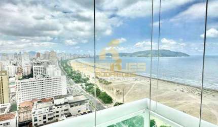 Prime Plaza Gonzaga para venda - Andar alto com vista mar - 4 suítes 4 vagas - Lazer completo