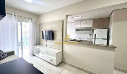 Apartamento alto padrão no coração do Gonzaga - 1 dormitório em prédio com lazer e serviço de arrumação diária