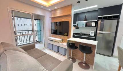 Apartamento mobiliado 3 dormitórios em condomínio com lazer completo