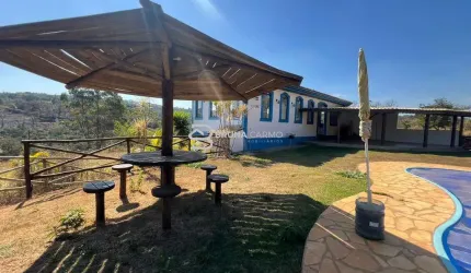 Sítio 10.000m² , Casarão Colonial com 3 quartos, piscina aquecida!