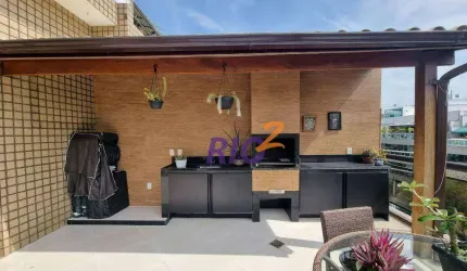 Recreio | Cobertura linear com 241m² | 3 Suítes | 3 Vagas | Churrasqueira