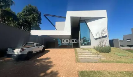 Casa sobrado de 488m² em construção com 04 suítes à venda em condomínio - Jardim Olhos D`Água