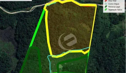 Sítio à venda, 173000 m² por R$ 744.000,00 - Lagoinha - Juquiá/SP