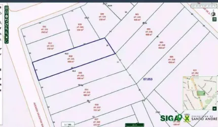 Terreno à venda, 400 m² por R$ 799.999,99 - Vila Guarani - Santo André/SP