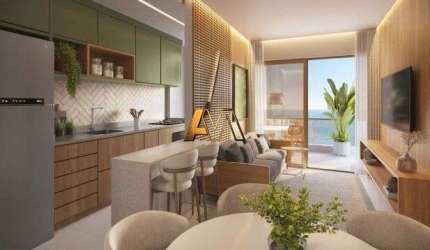 APARTAMENTO 2/4 SENDO 1 SUÍTE NA BARRA - VISTA MAR
