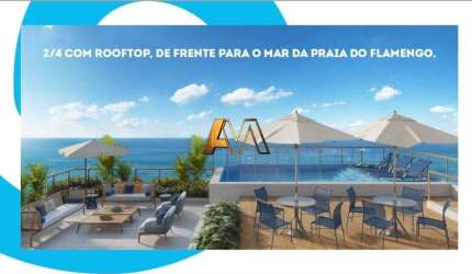 APARTAMENTOS 2/4 SENDO 1 SUÍTE EM PRAIA DO FLAMENGO - PÉ NA AREIA - LANÇAMENTO