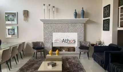 Casa a venda, Chac. Areal, Indaiatuba/SP, 2 suítes, 2 demi suítes, sala de TV, de estar e jantar, escritório, copa, cozinha, piscina, vaga 4 carros