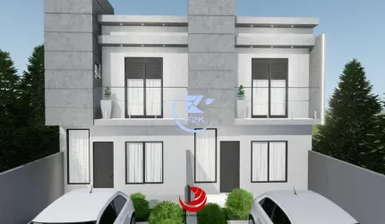 Sobrado à venda Vl. Lavínia 75,56m², 2 suítes, 1 lavabo, quintal, 2 vgas de gara