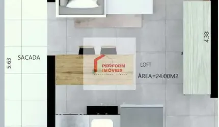 Apartamento estilo flat a venda na região da Vila Carrão / SP.