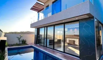 Sobrado de 244 m² com 04 suítes para alugar por R$ 14.000 no Jardins Bolonha - Senador Canedo