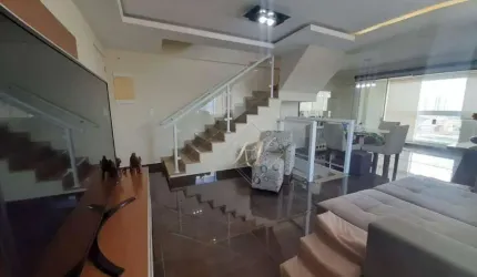 COBERTURA COM PISCINA, CHURRASQUEIRA, LINDO ACABAMENTO NO CENTRO DE SÃO VICENTE!!!!