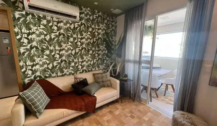 MARAVILHOSO APARTAMENTO, PRÉDIO NOVO, 2 DORMITÓRIOS, SACADA NA SALA, ALZER COMPLETO NO BAIRRO BOQUEIRÃO EM SANTOS!!!