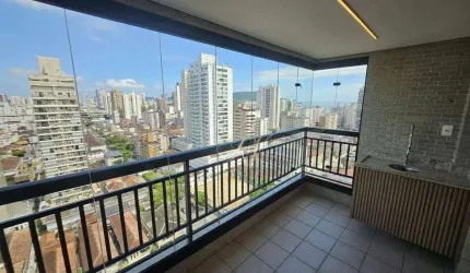 Maravilhoso apartamento, andar alto, sol da manhã, com sacadas e a 3 quadras da praia do Bairro do Embaré !!!