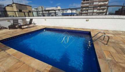 QUADRA DA PRAIA!! EXCELENTE APARTAMENTO, 2 DORMITÓRIOS, ANDAR ALTO, VAGA DEMARCADA, BOQUEIRÃO EM SANTOS!!!