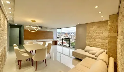 Apartamento alto padrão mobiliado com 1 dormitório e 2 vagas no bairro Medianeir