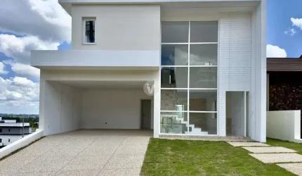 Casa NOVA com 4 suítes, piscina e vista panorâmica do Condomínio Real Park