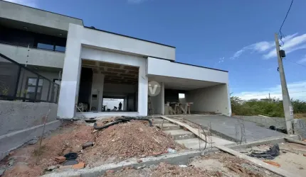 Casa em construção com 3 suítes no Terras de Santorini