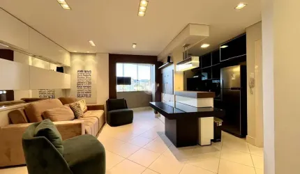 Apartamento de 2 dormitórios com sacada gourmet e vaga no N. Sra de Lourdes