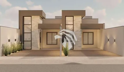 Casa com 2 dormitórios (sendo 1 suíte) à venda, 56 m² por R$ 380.000 - Esmeralda - Cascavel/PR