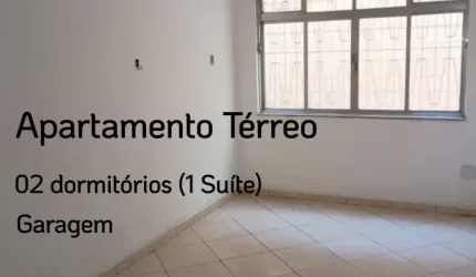 Apartamento térreo 02 dormitórios no bairro Boqueirão -Santos