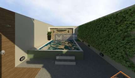 Imóvel sobrado disponível para venda no Bairro Jardim das Palmeiras, Caraguatatuba/SP, em fase de construção, 3 suítes.