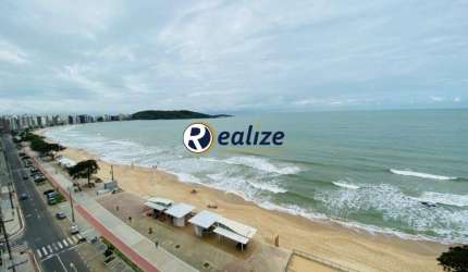 Apartamento composto por 4 quartos de frente para mar á venda na Praia do Morro, Guarapari-ES - Realize Negócios Imobiliários.