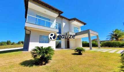 Casa Duplex em Condomínio composto por 5 suítes com Área de Lazer á venda no bairro Lameirão, Guarapari-ES  - Realize Negócios Imobiliários.