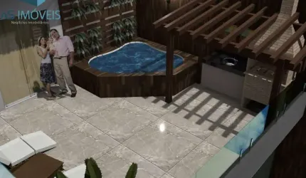 Casa para Venda em Cabo Frio, Novo Portinho, 3 dormitórios, 1 suíte, 2 banheiros, 1 vaga