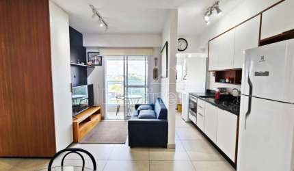 Flat mobiliado de 39m² para venda e locação, próximo à Avenida Itatiaia - Bairro Jardim Sumaré, Ribeirão Preto/SP.