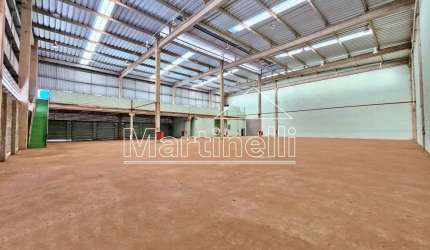 Galpão Comercial de 2.278m² de área construída para locação, próximo a Rodovia Anhanguera - Bairro Parque Industrial Avelino Alves Palma, Ribeirão Preto/SP.