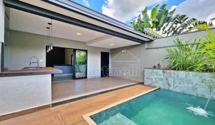 Casa térrea à venda no Condomínio Alto do Castelo Residencial I, próximo ao Outlet Santa Maria - Ribeirão Preto/SP.