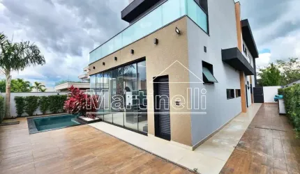 Sobrado de Alto Padrão com 386m² de área construida para locação no Condomínio Alphaville II, próximo ao Ribeirão Shopping - Bairro Alphaville, Ribeirão Preto/SP.