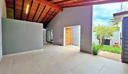 Casa térrea de 160m² de área construida à venda, próximo ao Supermercado Bendito Beef - Cravinhos/SP.