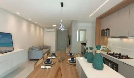 Apartamento totalmente mobiliado, Vista Mar!