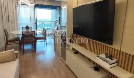 APARTAMENTO COM 2 QUARTOS SENDO 1 SUITE, COMPLETO EM ARMARIOS PLANEJADOS COM CHURRASQUEIRA NA SACADA