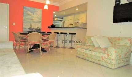 Apartamento a venda em Guarujá, 03 dormitórios, com sacada e 01 vaga de garagem