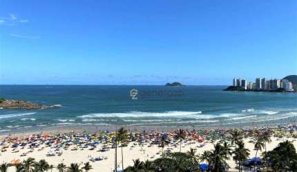 Apartamento para venda na praia de Pitangueiras, frente ao mar, sacada gourmet, 03 suítes, 02 vagas de garagem
