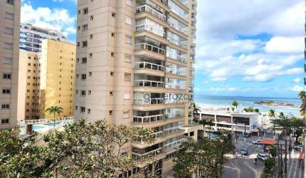 Apartamento para venda na praia das Pitangueiras, 02 dormitórios, com vista para o mar e 01 vaga de garagem