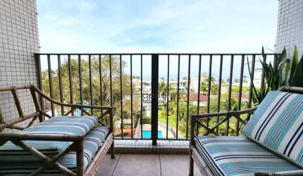 Apartamento a venda na praia do Tombo, 02 doritórios, com vista para o mar, 01 vaga de garagem, e lazer no prédio