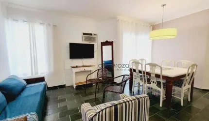 Apartamento a venda na praia da Enseada, 03 dormitórios, 02 vagas de garagem e lazer