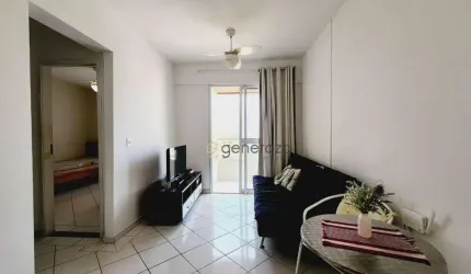 Apartamento á venda na praia da Enseada, 02 dormitórios, 01 vaga de garagem e lazer.