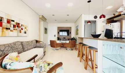 Apartamento a venda na praia das Astúrias, varanda gourmet, 03 dormitórios, com lazer completo