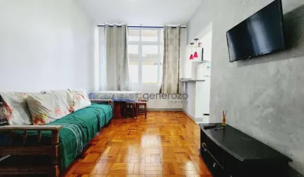 Apartamento a venda na praia das Pitagueiras, 01 dormitório, a 02 quadras da praia