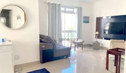 Apartamento à venda na praia de Pitangueiras, 04 dormitórios, 01 vaga, próximo à praia