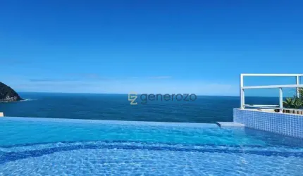 Apartamento duplex a venda no canto do Tortuga, 02 suítes, frente ao mar, com excelente área de lazer