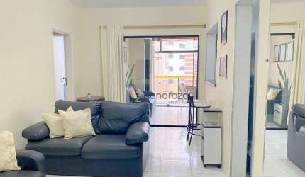 Apartamento na praia das Pitangueiras, 01 dormitório, 02 vagas, lazer
